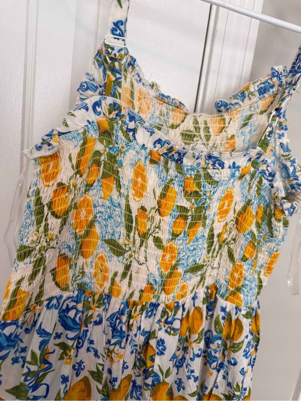 Lemon Floral Smocked dress - Picture 4 of 4